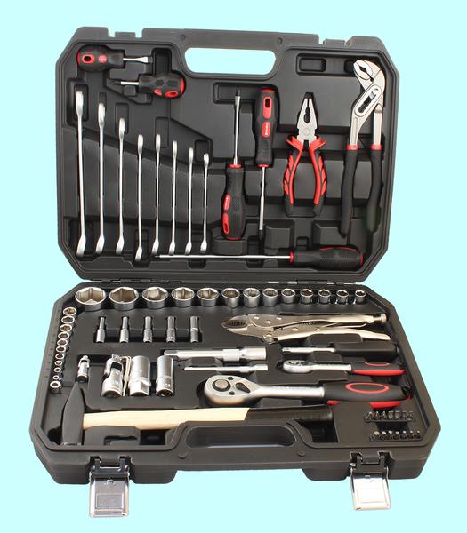 Набор "CNIC" 72 предмета JS-BT72 (головки 1/4- 1/2", ключи, отвертки, вставки) CrV в кейсе