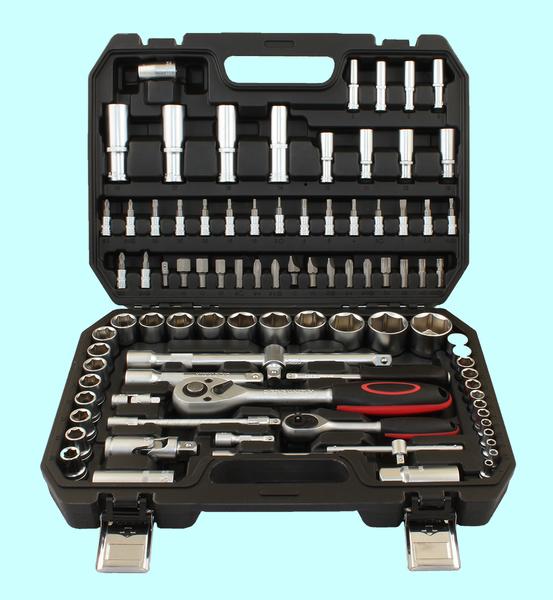 Набор "CNIC" 94 предмета JS-B5094M (торцевые головки 1/4"-1/2", вставки) CrV в кейсе