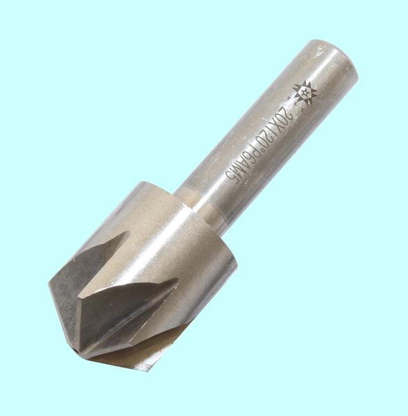 Зенковка d 20,0х24.0х 60 конус 120° dхв=10мм Р6АМ5 ц/х Z=6 "TLX"