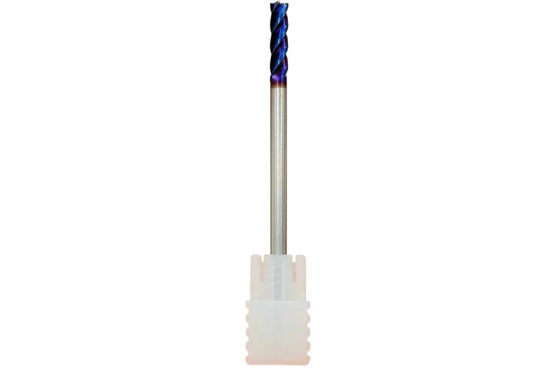 Фреза Концевая d 4,0х16х 75 ц/х тв. сплав Z=4 цельная покрытие nACo-blue