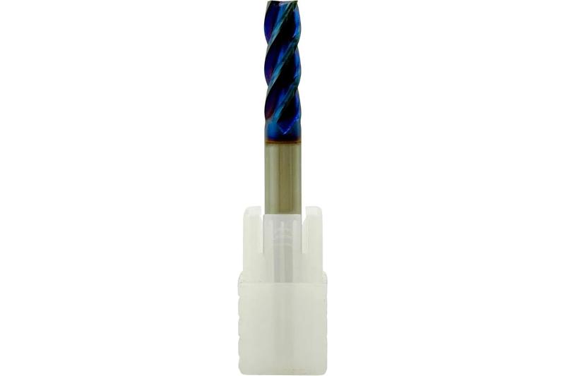 Фреза Концевая d 8,0х25х 75 ц/х тв. сплав Z=4 цельная покрытие nACo-blue