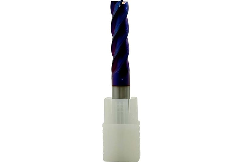 Фреза Концевая d12х45х100 ц/х тв. сплав Z=4 цельная покрытие nACo-blue