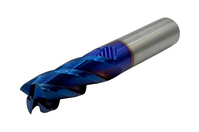 Фреза Концевая d16х45х100 ц/х тв. сплав Z=4 цельная покрытие nACo-blue