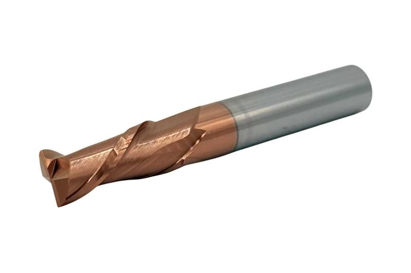 Фреза Концевая d10х 25х 75 ц/х тв. сплав Z=2 цельная покрытие TiXCo