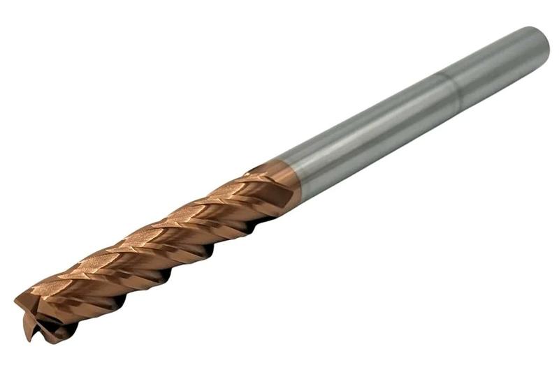 Фреза Концевая d10х 55х150 ц/х тв. сплав Z=4 цельная покрытие TiXCo